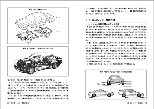 「増補二訂版　車両運動性能とシャシーメカニズム」ページサンプル