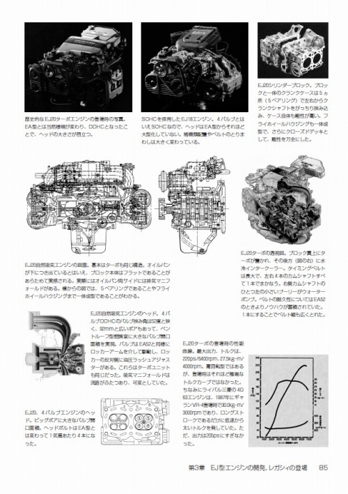 「スバル水平対向エンジン車の軌跡」ページサンプル